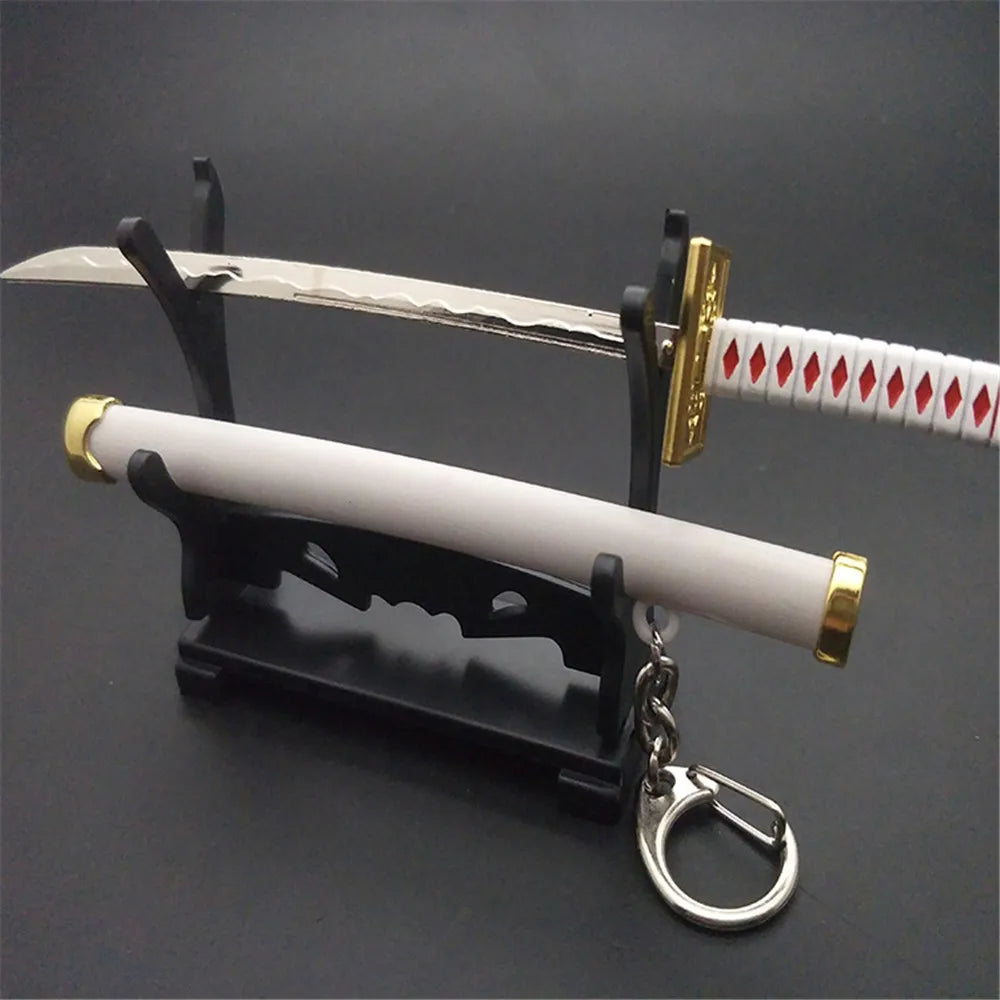 8 Styles Super Warrior Sword Keychain For Women Men Buckle Toolholder Scabbard Katana Sabre Car Keyrings Gift Key Chains Q-053