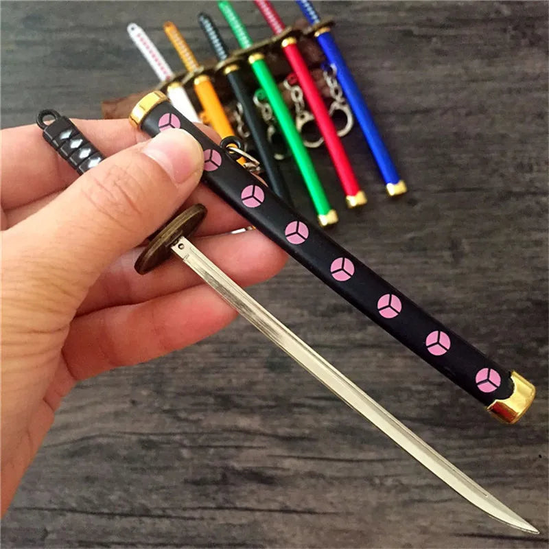 8 Styles Super Warrior Sword Keychain For Women Men Buckle Toolholder Scabbard Katana Sabre Car Keyrings Gift Key Chains Q-053