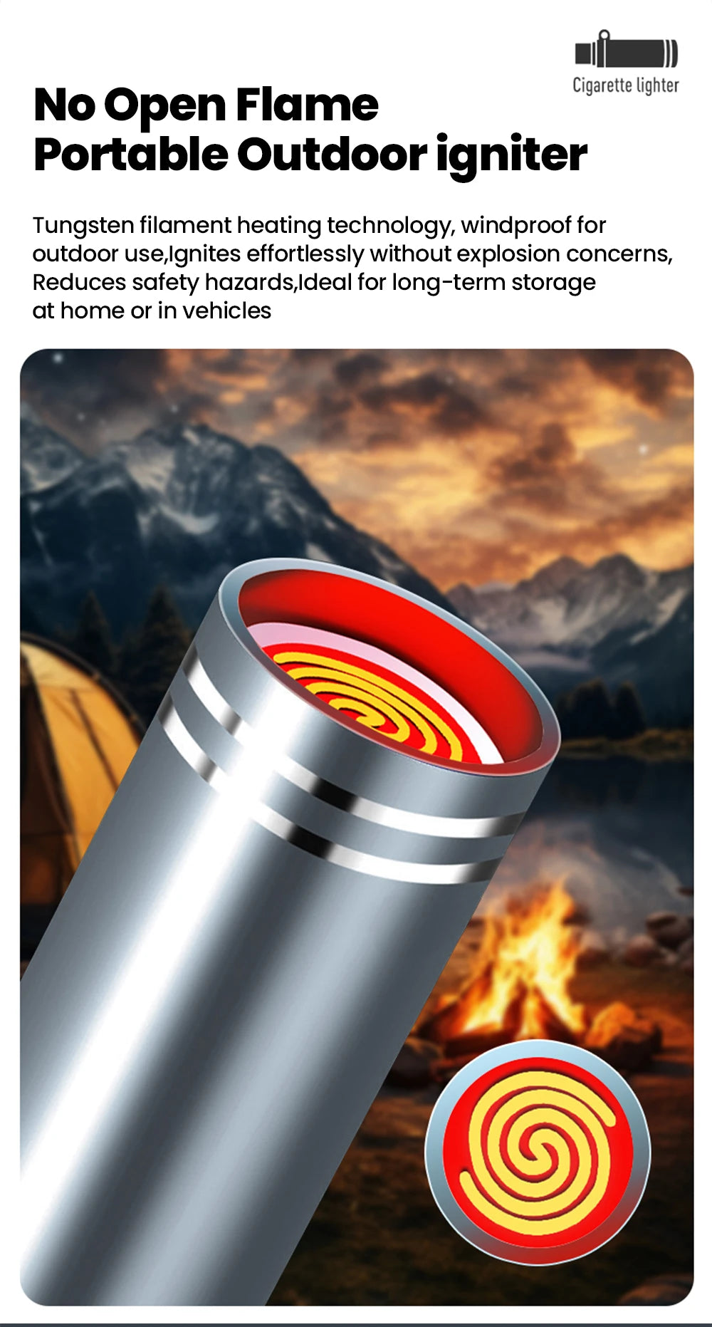 Mini Type C Mobile Phone Cigarette Lighter Air Blowing Cigarette Lighter Outdoor Safety USB C Lighter Adapter For iPhone 17 Pro