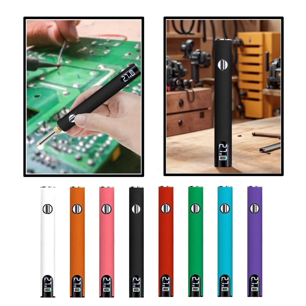 510 Thread Battery Cart Pen 650mAh Battery Smart Power Tool with USB Charger Cable Mini Battery Welding Tool Solder Repair Tools