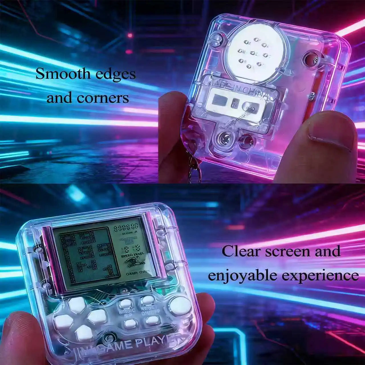 Retro Mini Handheld Game Console Classic Electronic Games Handheld Game Machine Children's Educational Game Console Toy Ide Gift