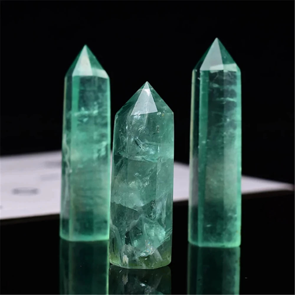 Natural Stone and Crystals Point Wand Witchcraft Rose Quartz Amethyst Home Decor Mineral Reiki Healing Stones Crafts Room Decor