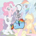 1pcs My Little Pony Keychain acrylic Pendant Anime Keyring Cartoon Decorative Pendants