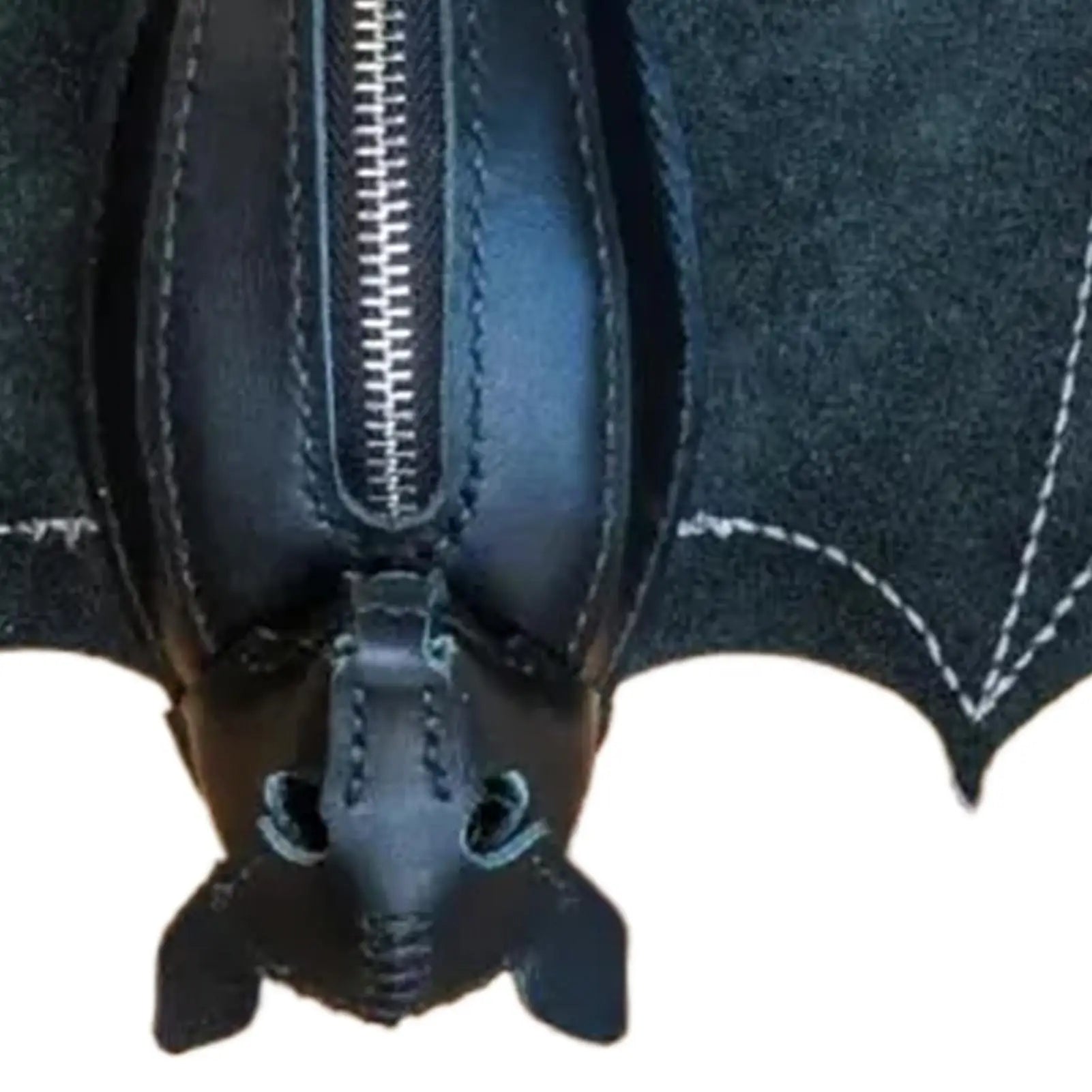 Coin Purse PU Leather Bat Gothic Bag Keychain Change Purse with Foldable Wings for Shopping Travel Work School Events Outdoor