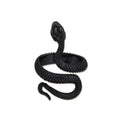 3pcs Ring Set For Both Men And Women Hip Hop Style Personalized Exaggerated Snake Retro Electrophoresis Gun Black Ring