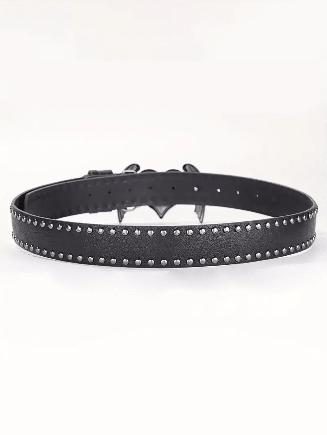 1Pcs Rose essential oil droplet heart-shaped leather belt, rivet decoration, Y2K punk gothic rock hip-hop style，spring，summer