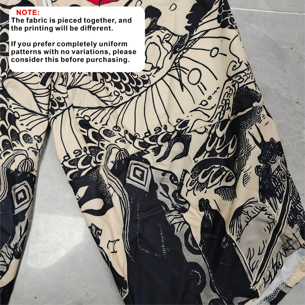 Summer Japanese Style Anime Dragon Print Cosplay Haori Yukata Top Adult Traditional Samurai Loose Kimono Cardigan for Men Women
