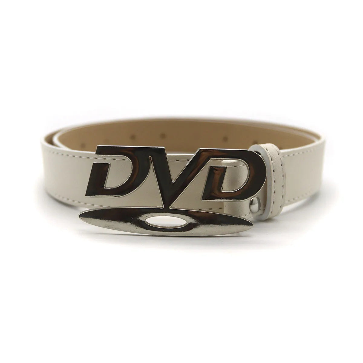 Nostalgic Design DVD New English Buckle Belt Women's Decoration Paired with Jeans Belt Versatile Fashion Design Sense Niche Belt
