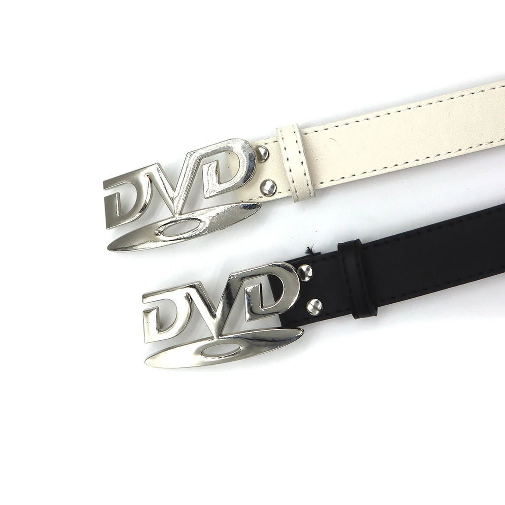 Nostalgic Design DVD New English Buckle Belt Women's Decoration Paired with Jeans Belt Versatile Fashion Design Sense Niche Belt