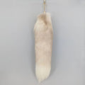 natural fox fur tail keychain furry 2024 chic y2k  beautiful accessory length 40 cm Car Keychains For Women