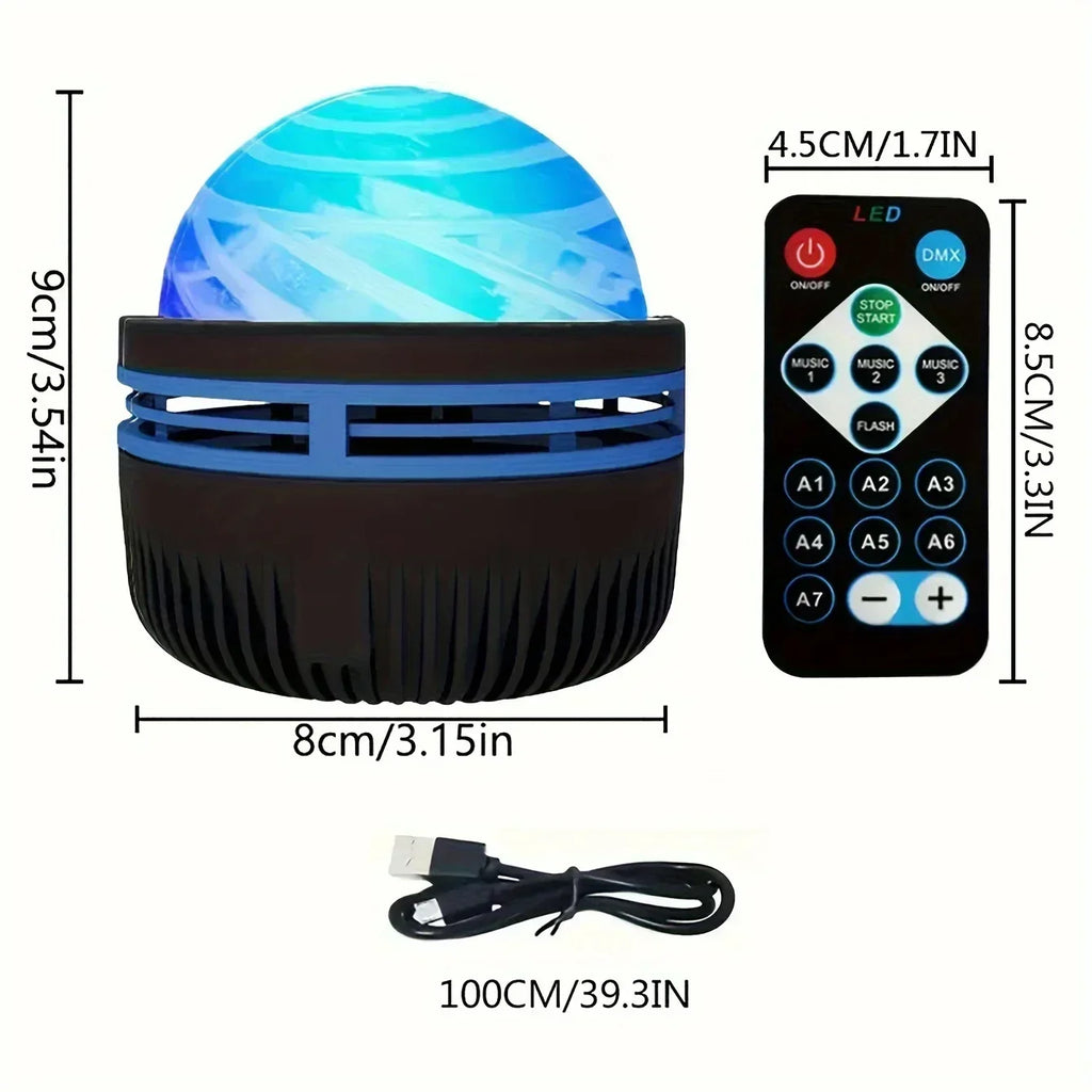 Galaxy Projector RGB Star Projector USB Powered Remote Control Night Light Lamp for Birthday Gifts Holiday Party Room Decoration