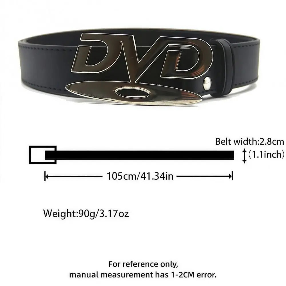 Nostalgic Design DVD New English Buckle Belt Women's Decoration Paired with Jeans Belt Versatile Fashion Design Sense Niche Belt